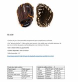 GL-130 gant de baseball, compétition, outfield 13", marron