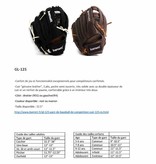 GL-125 gant de baseball de compétition cuir 12.5'', noir