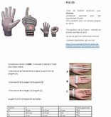 FLG-03 gants de football américain de linemen pro, OL,DL, Gris