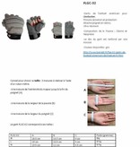 FLGC-02 gants de football américain de linemen fit court, Gris