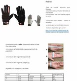 FLG-02 gants de football américain de linemen, OL,DL, Gris
