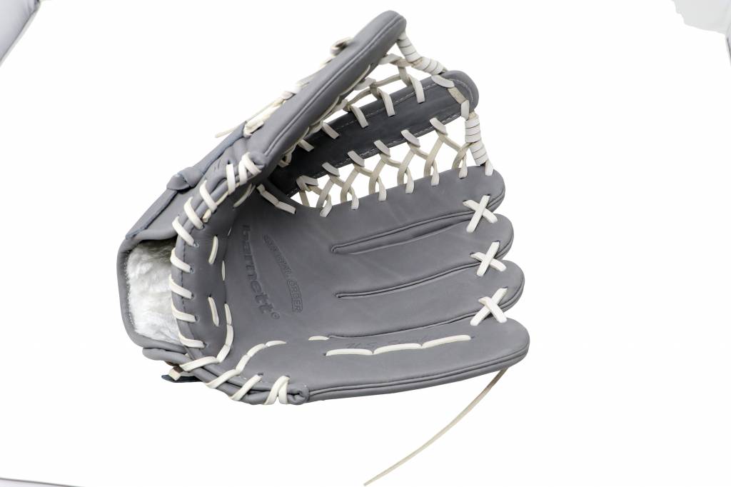 FL-127" gant de baseball cuir haute qualité infield/outfield/pitcher, gris clair