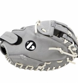 FL-201" gant de baseball cuir haute qualité catcher, gris clair