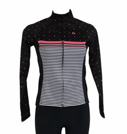 Textile Vélo - Veste manches longues, coupe-vent NOIRE ET ROSE