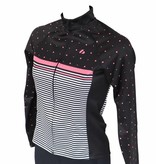 Textile Vélo - Veste manches longues, coupe-vent NOIRE ET ROSE