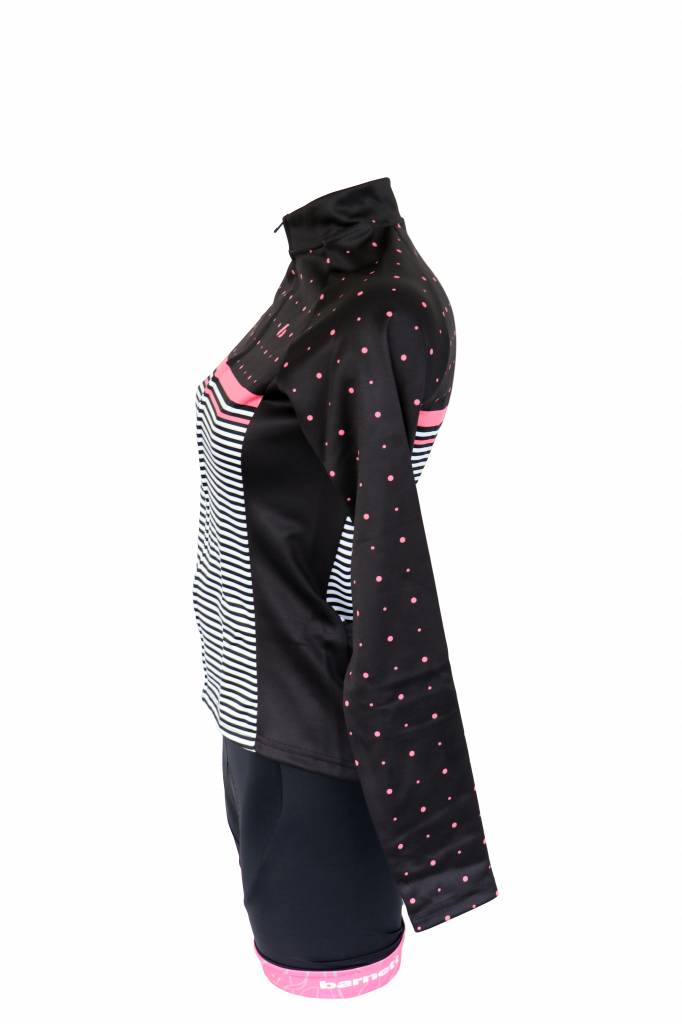 Textile Vélo - Veste manches longues, coupe-vent NOIRE ET ROSE