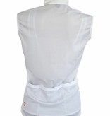 Textile Vélo - Gilet coupe-vent sans manches blanc