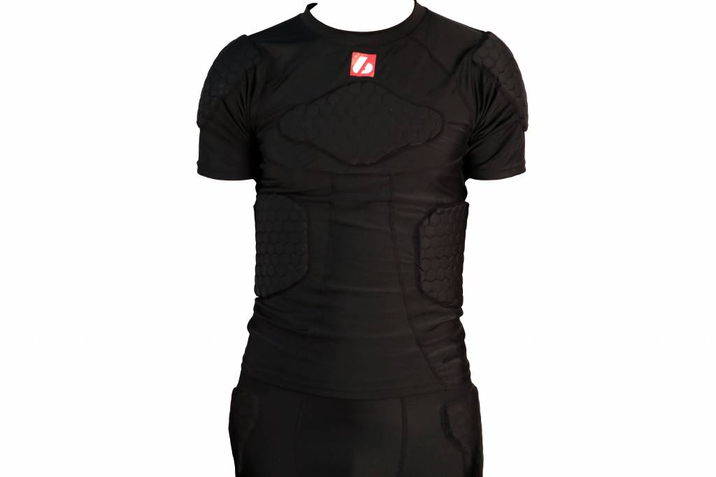 FS-09 T-shirt manches courtes de compression, 4 pièces intégrées, football américain