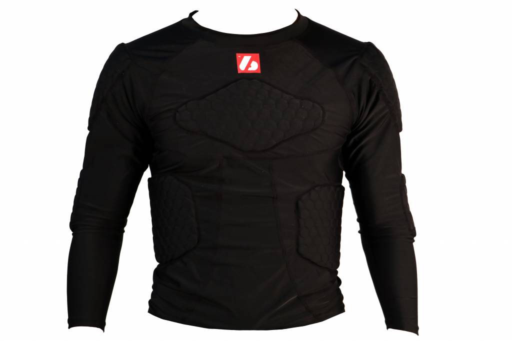 FS-08 Maillot manches longues de compression, 5 pièces intégrées, football américain