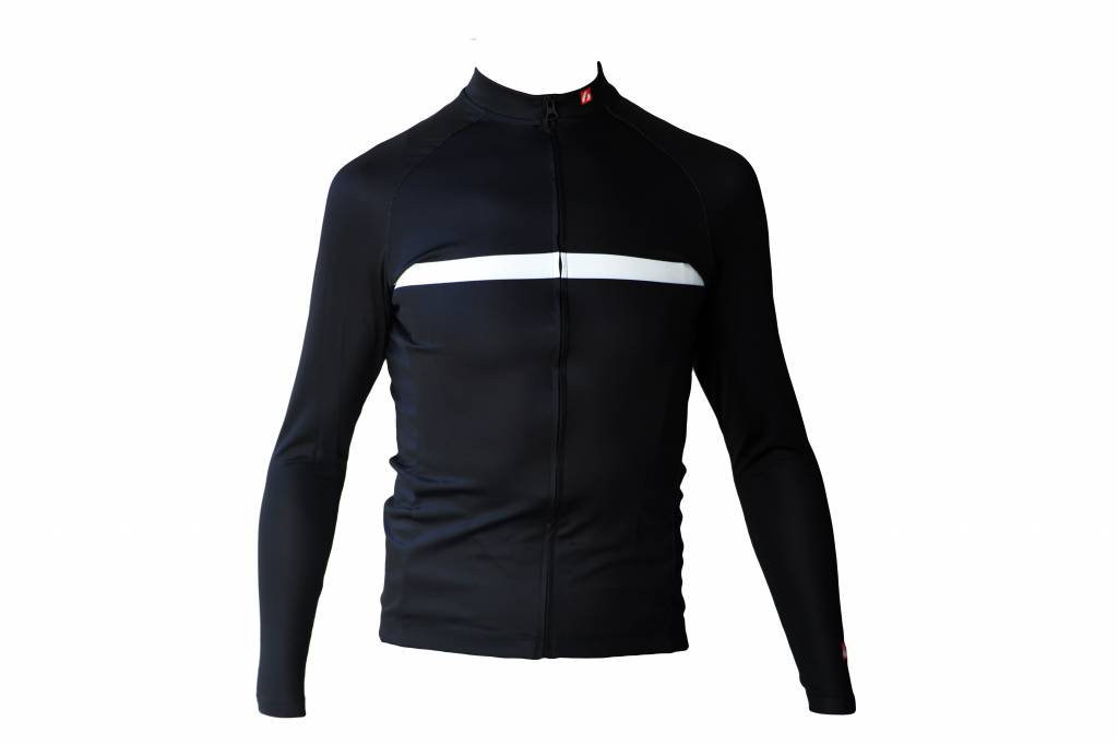 Textile Vélo - Maillot manches longues noire et blanc