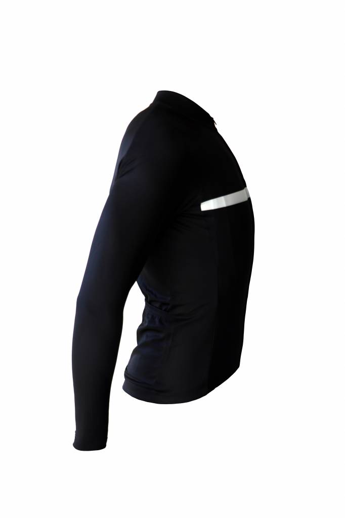 Textile Vélo - Maillot manches longues noire et blanc