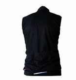 Textile Vélo - Gilet coupe-vent sans manches noir et blanc