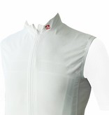 Textile Vélo - Gilet coupe-vent sans manches blanc