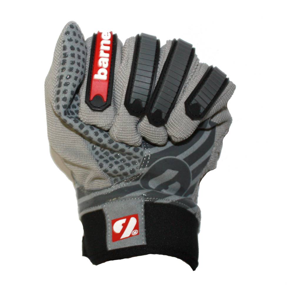 FKG-02 gants de football américain de linebacker, LB,RB,TE, Gris