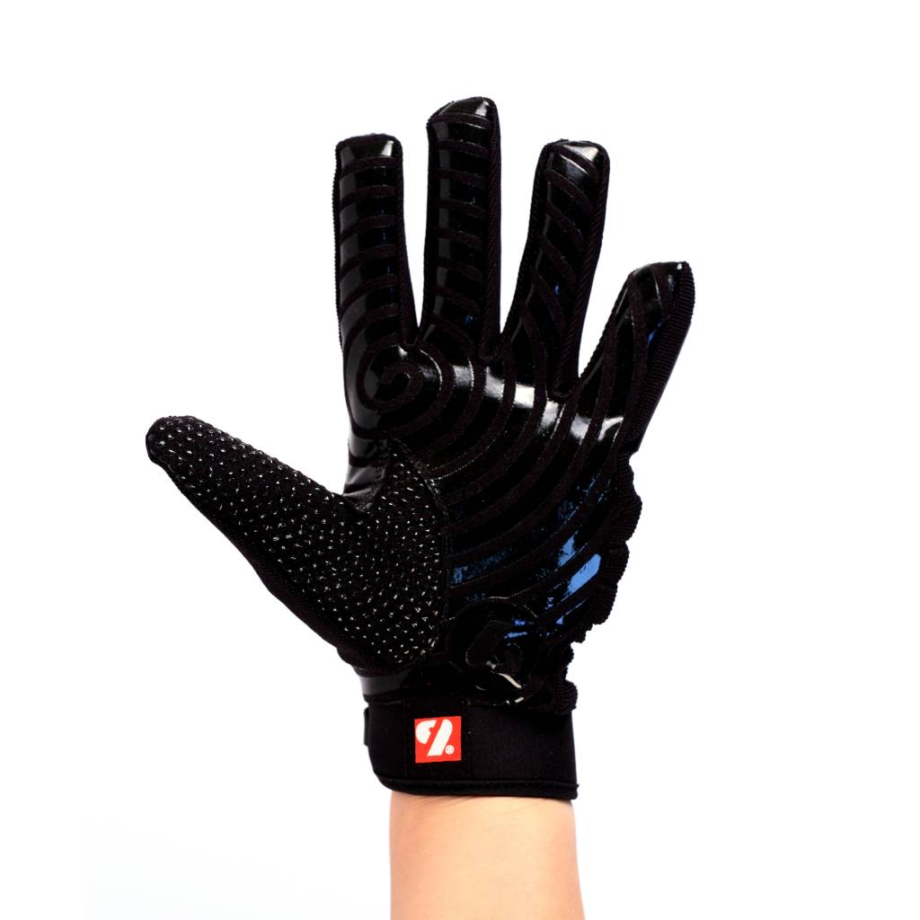 FKG-02 gants de football américain de linebacker, LB,RB,TE, Noir