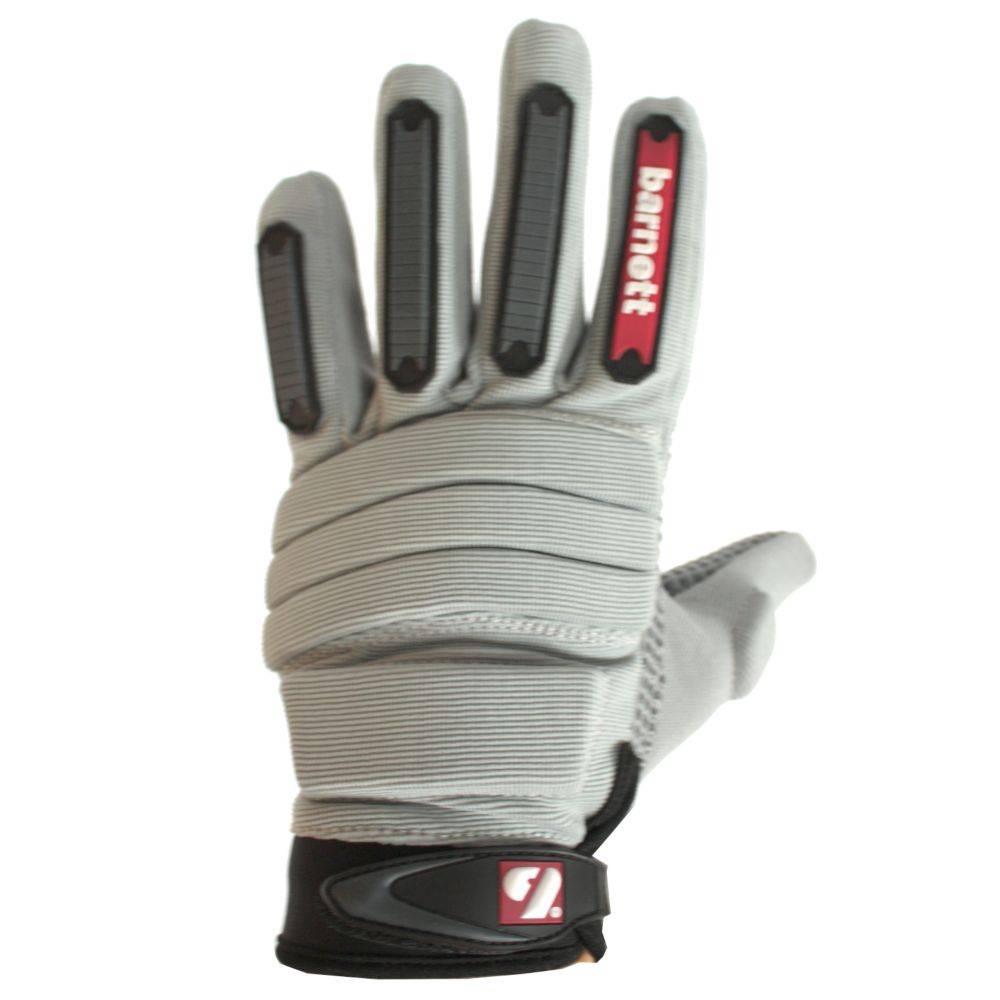 FLG-02 gants de football américain de linemen, OL,DL, Gris