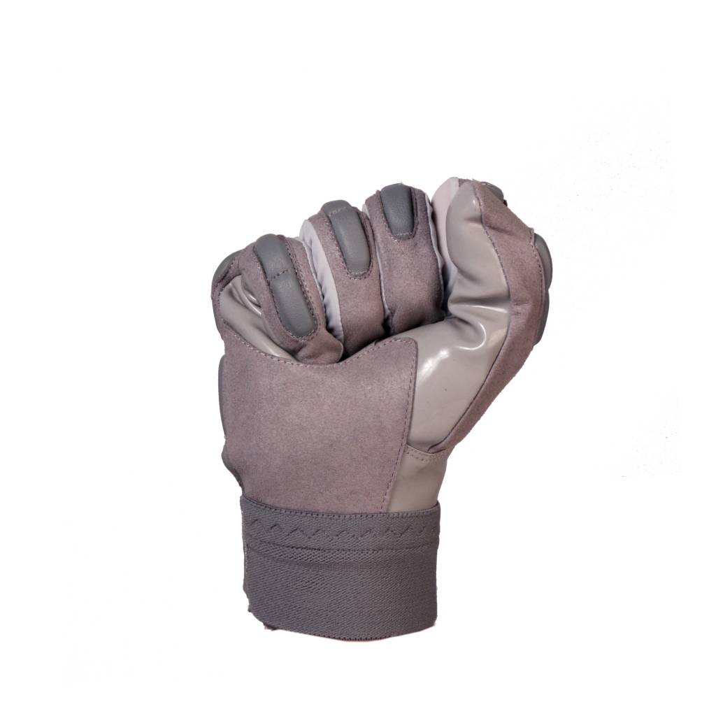 FKG-03 gants de football américain de linebacker pro, LB,RB,TE Gris