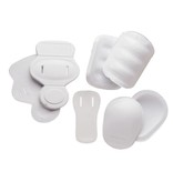 FKJ-01 kit 7 pièces ensemble de protections, TU, blanc