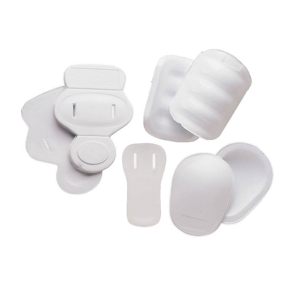 FKJ-01 kit 7 pièces ensemble de protections, TU, blanc