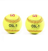OSL-1 balle de compétition softball, 12'', jaune 2 pièces