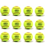 OSS-2 balle de softball initiation 12'', jaune, 1 douzaine