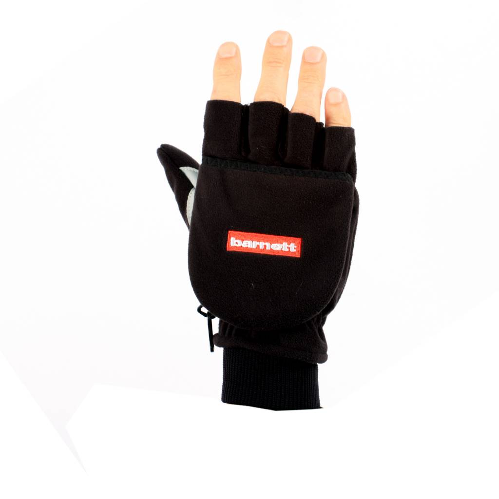 NBG-02 gants de ski moufle retractable, Noir