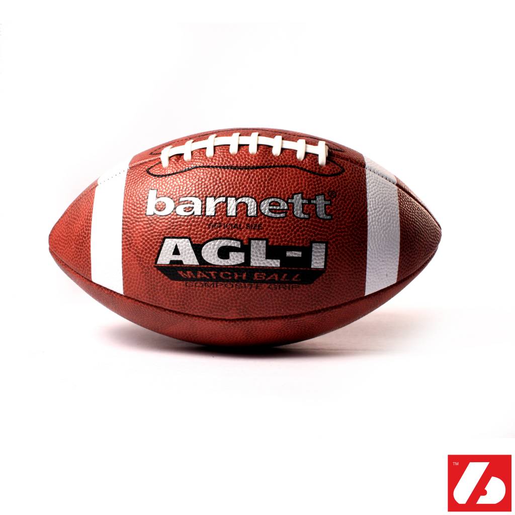 AGL-1 Ballon de football américain match, polyuréthane, senior, marron