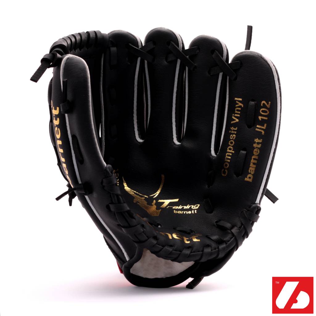 JL-102 gant de baseball initiation PU infield 9,5",  noir