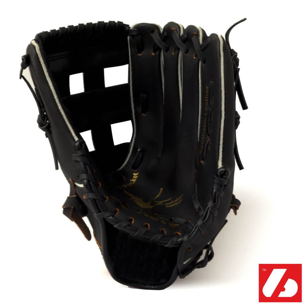 JL-125 gant de baseball initiation PU outfield 12', noir