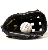 JL-125 gant de baseball initiation PU outfield 12', noir