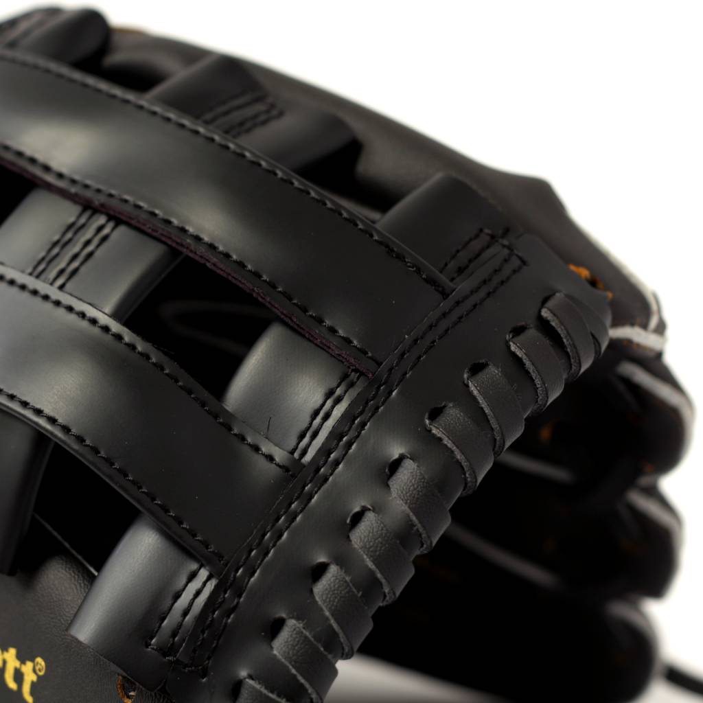 JL-125 gant de baseball initiation PU outfield 12', noir