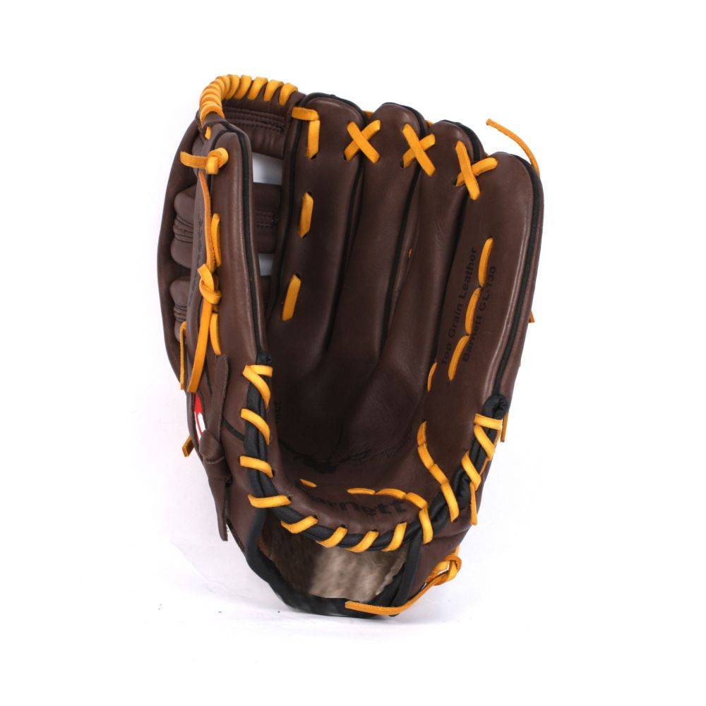 GL-127 gant de baseball cuir 12,7" de compétition outfield 12,5", marron