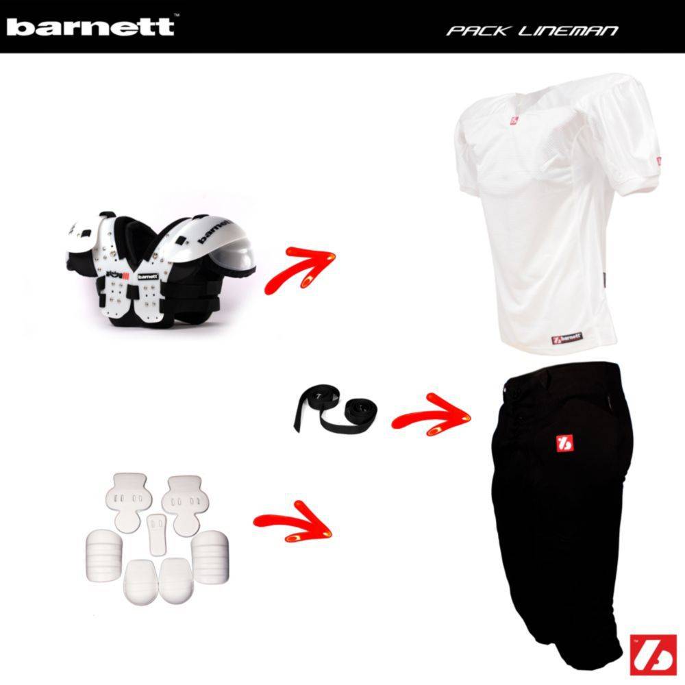 Pack Lineman Football Américain (Vision IV + FJ-2 + FP-2 + FKA-03 + 2pcs CMS-01)