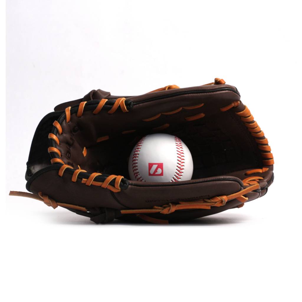 GL-120 gant de baseball cuir de compétition outfield 12", marron