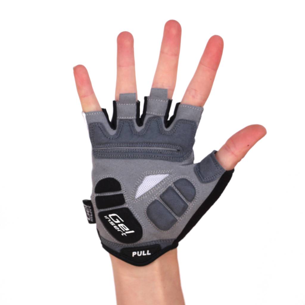 gants de vélo BG-04 courts compétition, blanc
