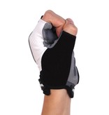 gants de vélo BG-04 courts compétition, blanc
