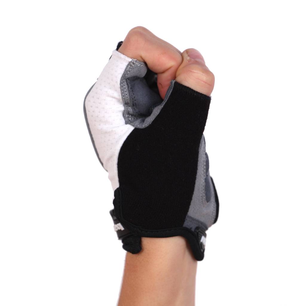 gants de vélo BG-04 courts compétition, blanc