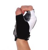 gants de vélo BG-04 courts compétition, blanc