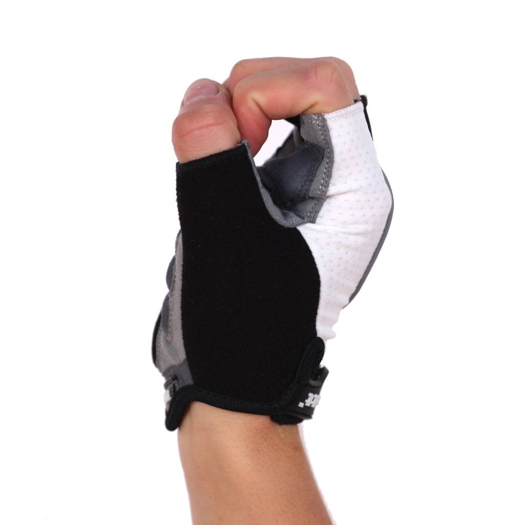 gants de vélo BG-04 courts compétition, blanc