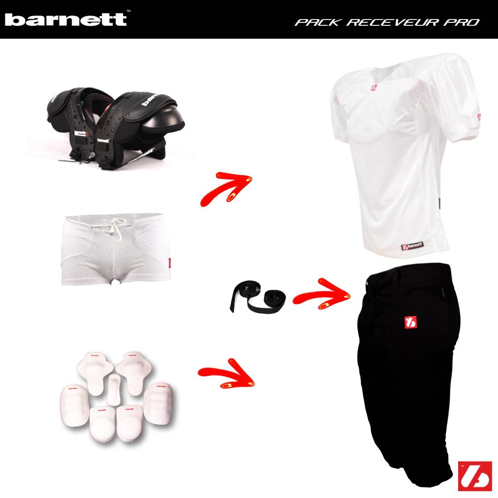 Pack Football Américain Receveur PRO (MARK I ou II+ FJ-2 + FP-2 + FHP-01 + FKP-01+ FTP-01+FS-01 + CMS-01)