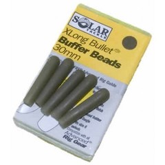 Solar x long bullet buffer beads 30mm | 3 st