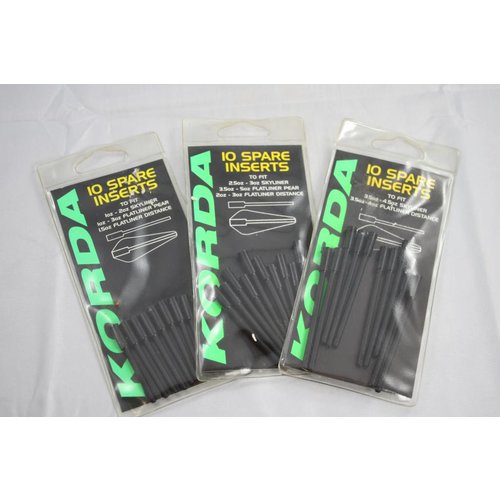 Korda 10 spare inserts | 1oz - 2oz skyliner lead