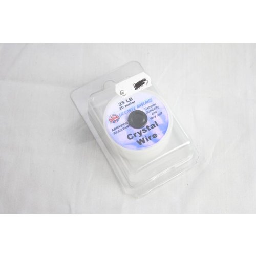 La carpe anglaise crystal wire abrasion resistant 25 LB | 20M