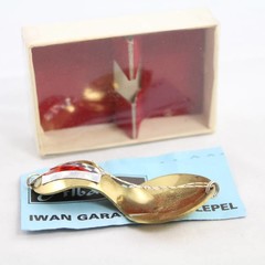 Vintage Albatros flat fish spool + box