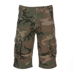 Kosumo infantry stone washed camouflage green | shorts