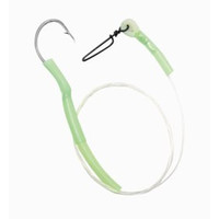 Black cat eel/worm rig | 1.3mm | haak 8/0 | catfish rig