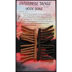 Enterprise tackle hook skins | 24 pcs | imitation larvae