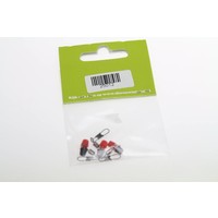 JTB feeder beads red / black | 3 pcs