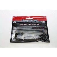 Rozemeijer softbaits action-tail 13cm grey | 4 pcs | shads
