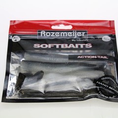 Rozemeijer softbaits action-tail 13cm grey | 4 pcs | shads